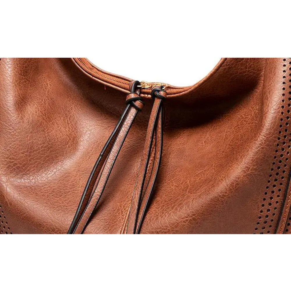 Women's Vintage Leather Shoulder Bag | Brunhilde