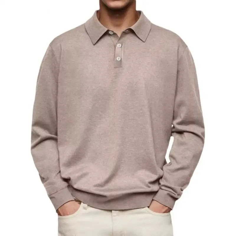 Santy - Casual Long-Sleeve Polo Shirt