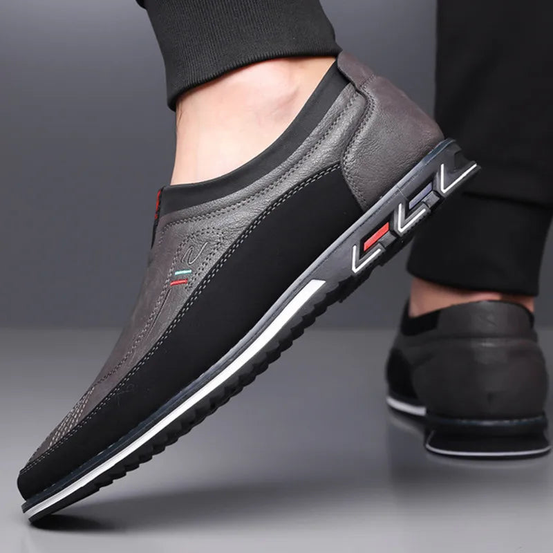 Leather Slip-On Business Shoes