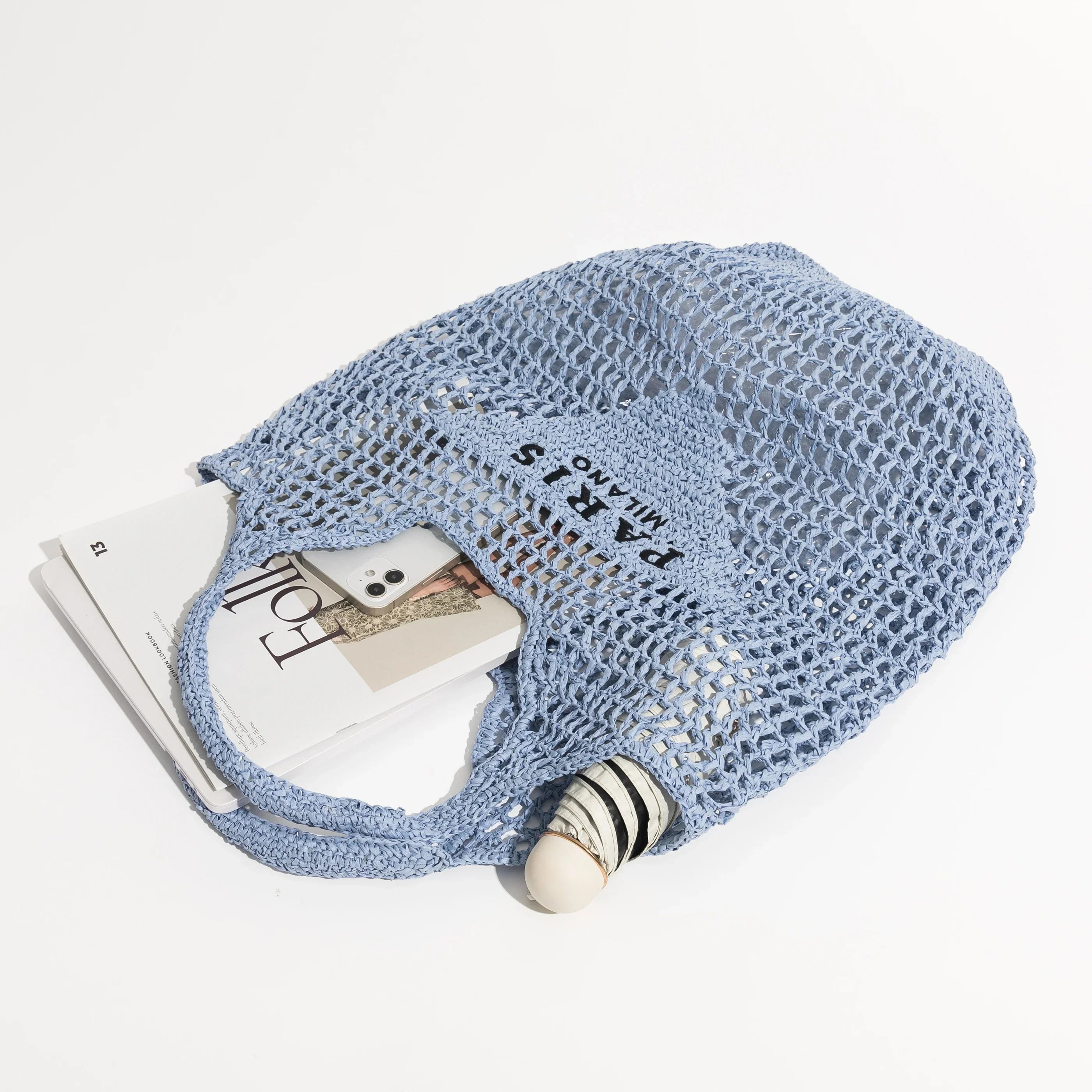 Handwoven Crochet Straw Tote Bag | Beatrice