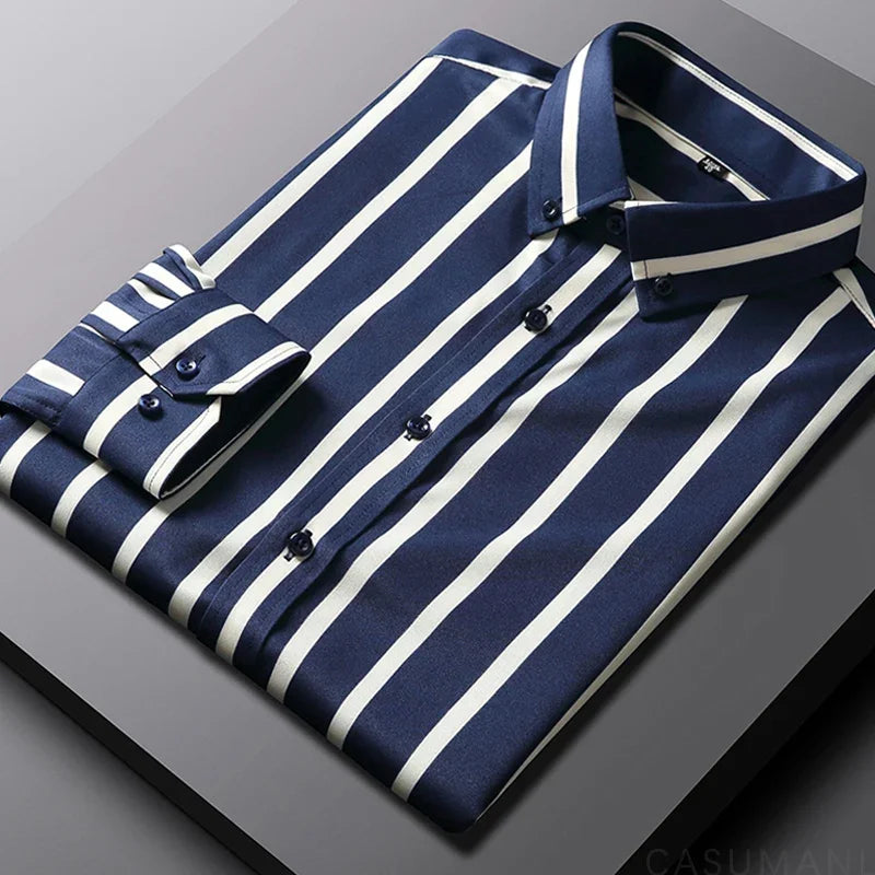 Klyne - Casual Striped Men's Shirt