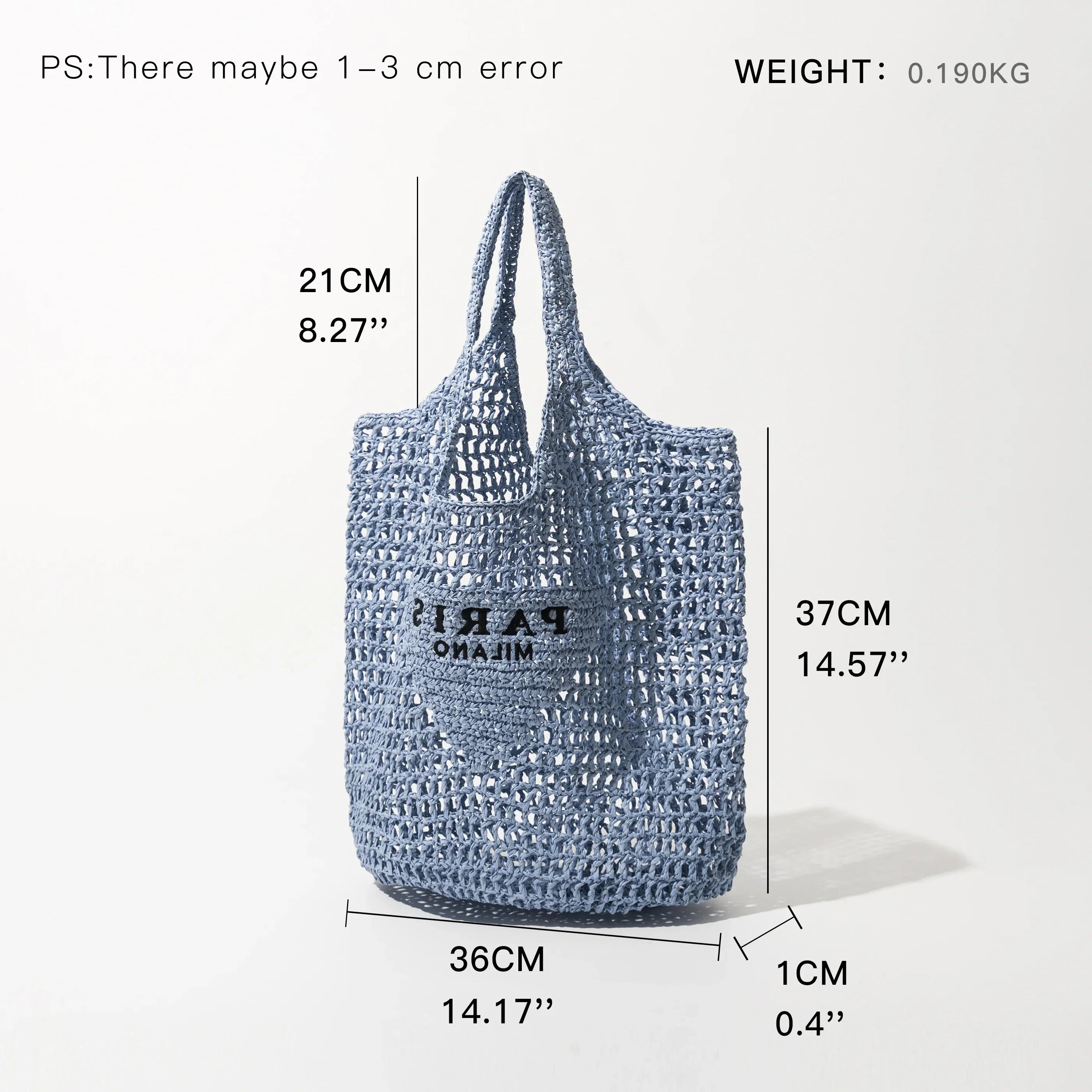 Handwoven Crochet Straw Tote Bag | Beatrice