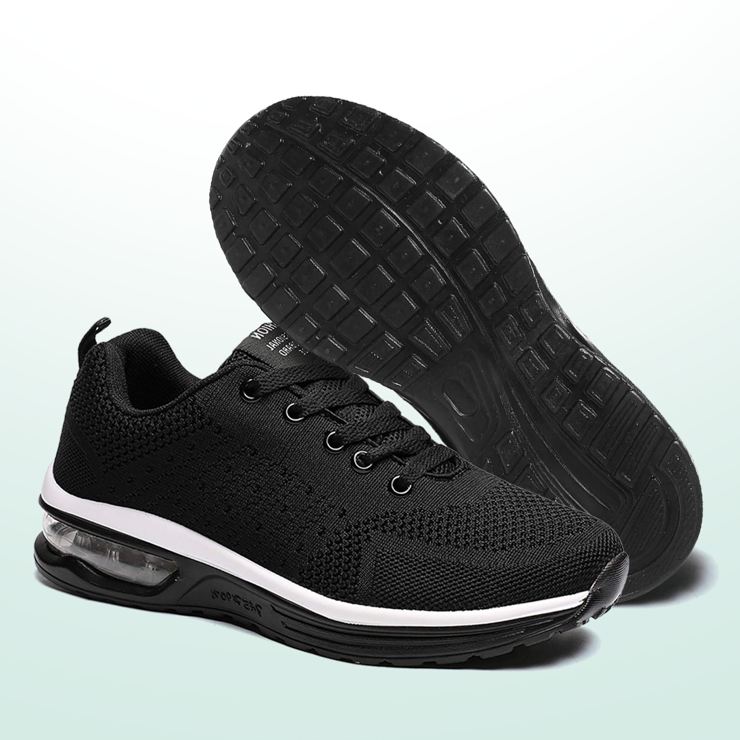 Women's All-Black Orthopedic Comfort Shoes - SanoWalk