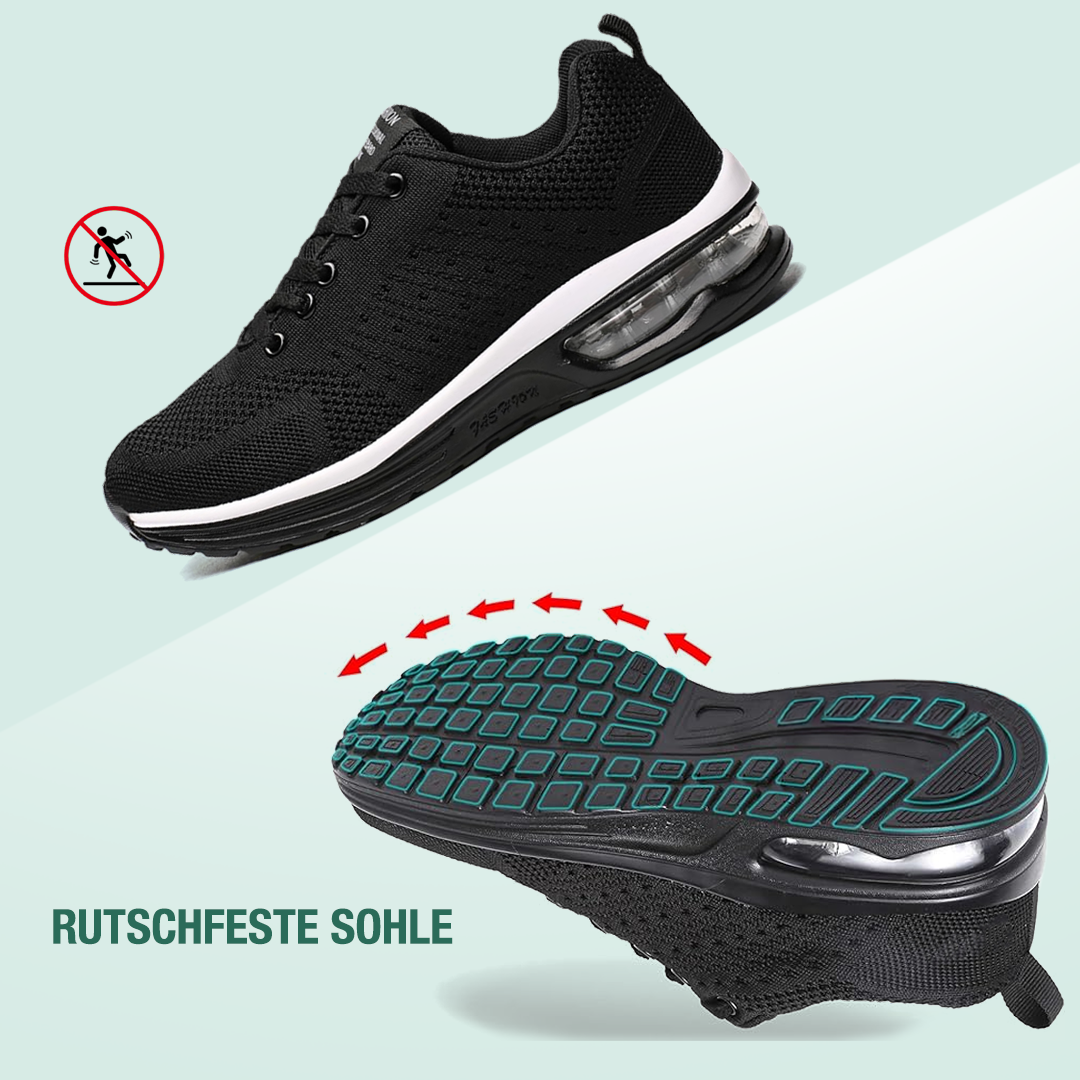 Women's All-Black Orthopedic Comfort Shoes - SanoWalk
