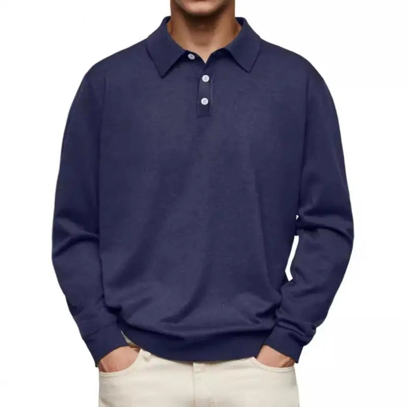 Santy - Casual Long-Sleeve Polo Shirt