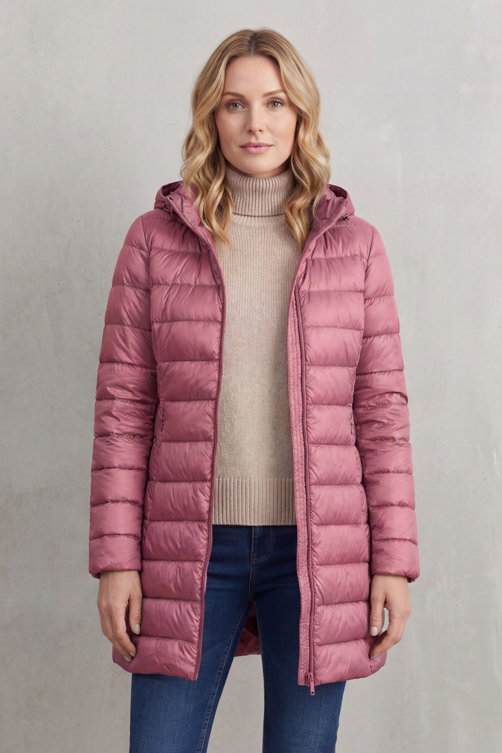 Women's Ultra-Lightweight Hooded Down Jacket for Cozy Warmth - Serelune