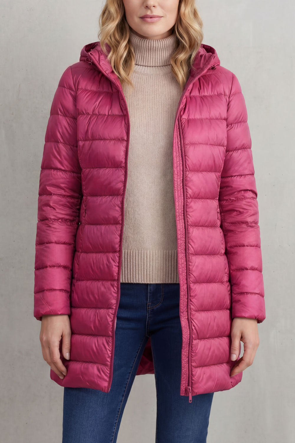 Women's Ultra-Lightweight Hooded Down Jacket for Cozy Warmth - Serelune