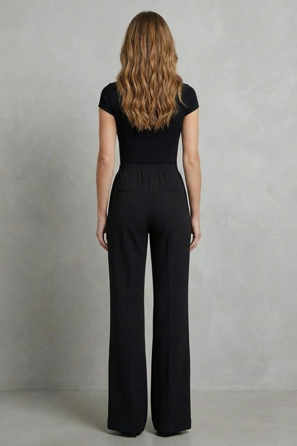 Women's High Rise Wide Leg Tailored Pants - Corvienne