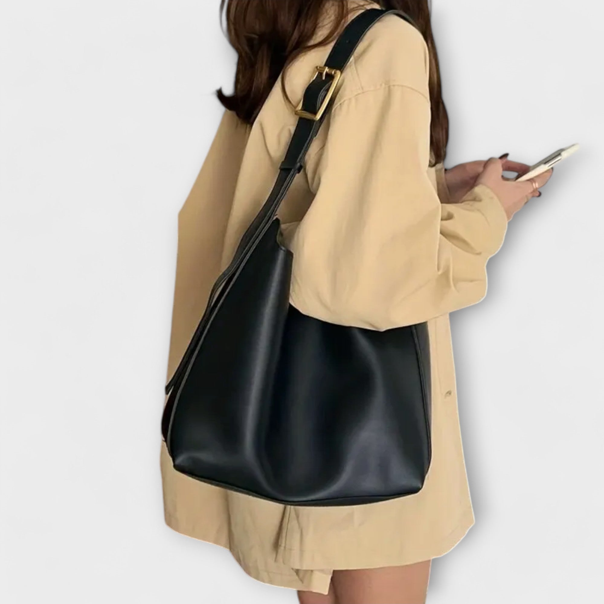 Women's Vegan Leather Shoulder Bag – Everyday Purse | Isidore