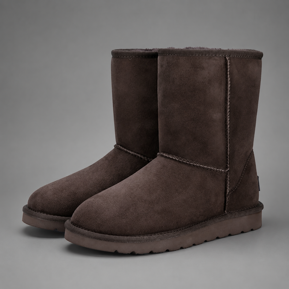 Women’s plush-lined mid-calf snow boots with a soft cotton upper, corduroy shaft, cozy interior, round toe and easy slip-on design.