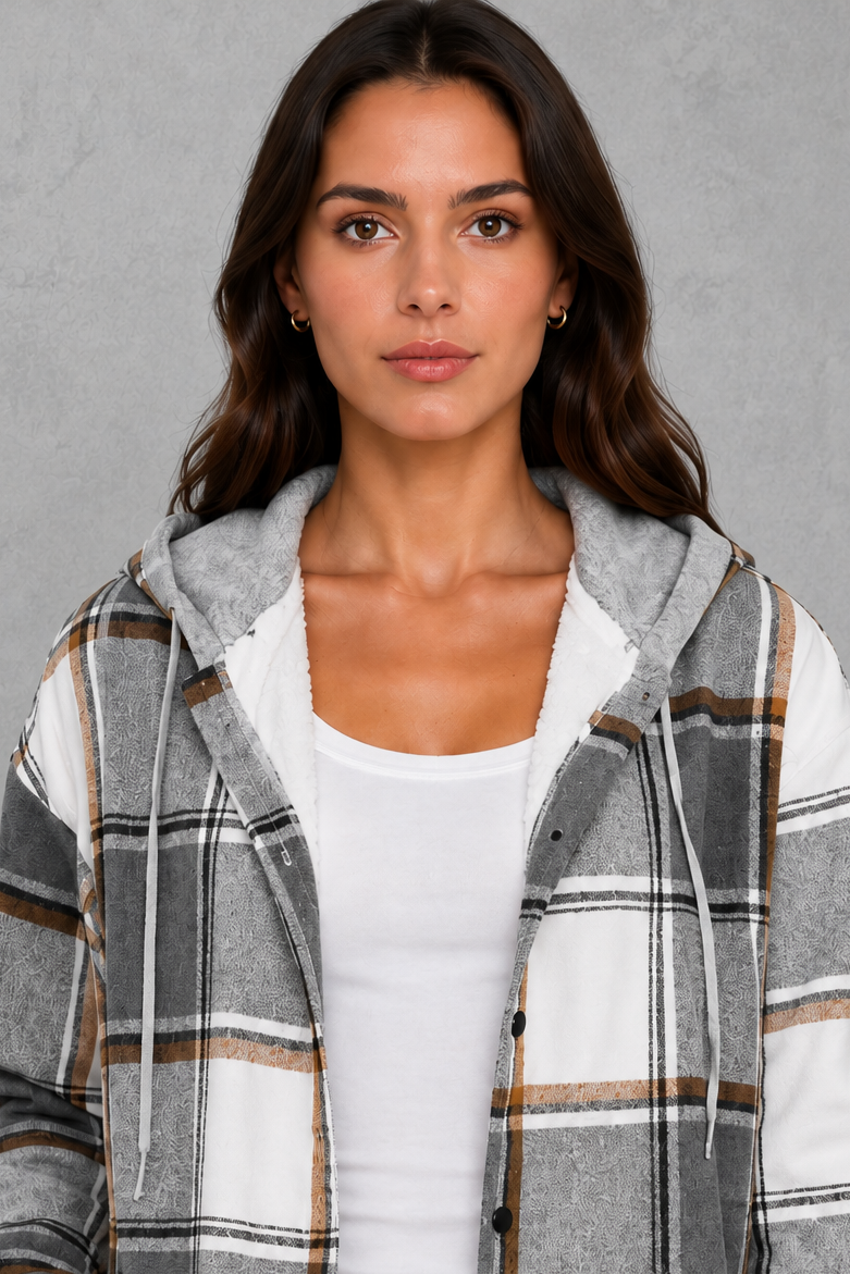 Women’s soft lightweight jacket with a clean minimalist silhouette, regular fit, soft-touch fabric, and comfortable design for easy transitional layering.