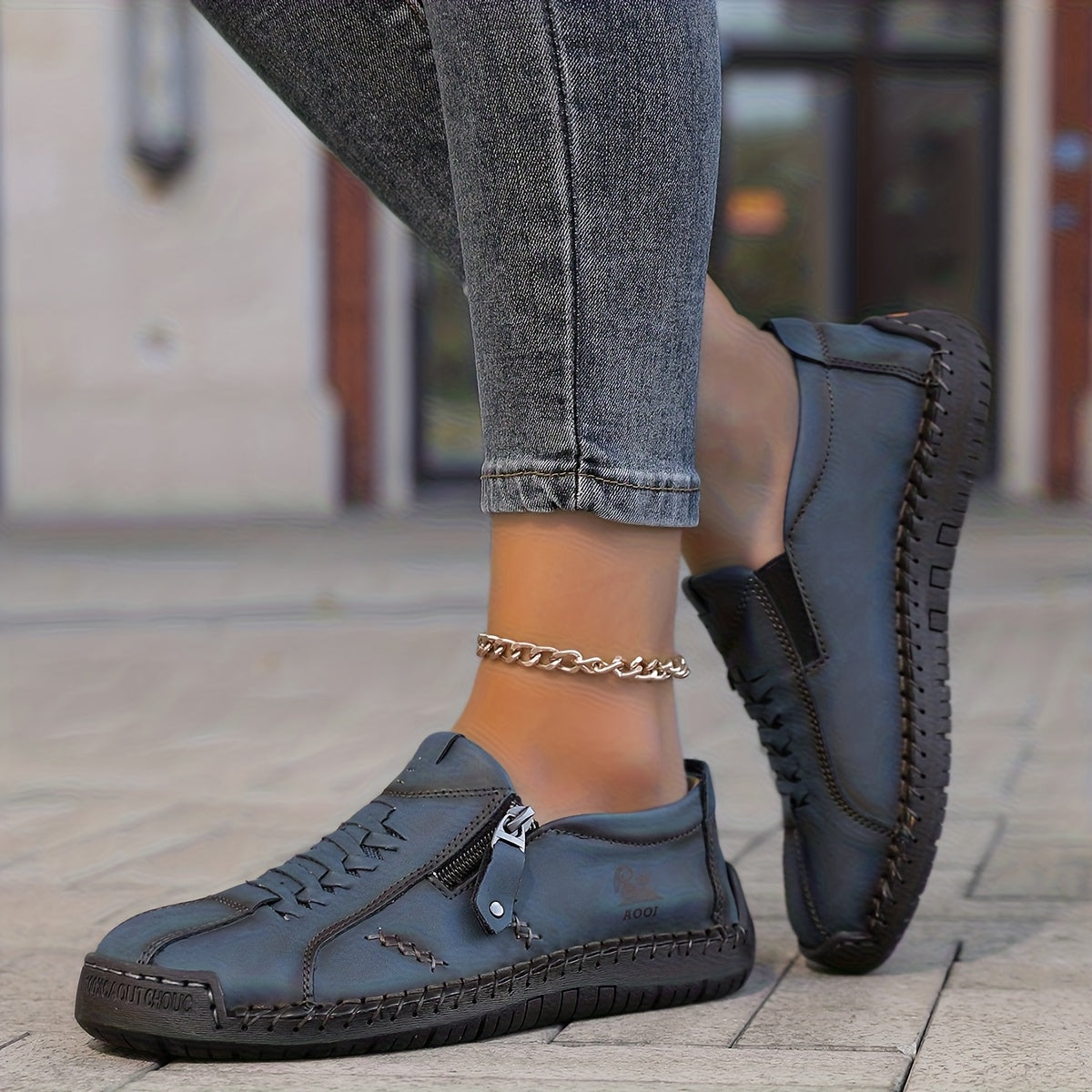 Women's Zip-Up Comfort Sneakers - Nila