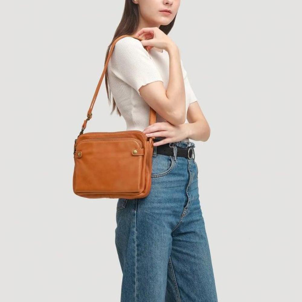 Women's Full-Grain Leather Handbag with Wallet | Annika