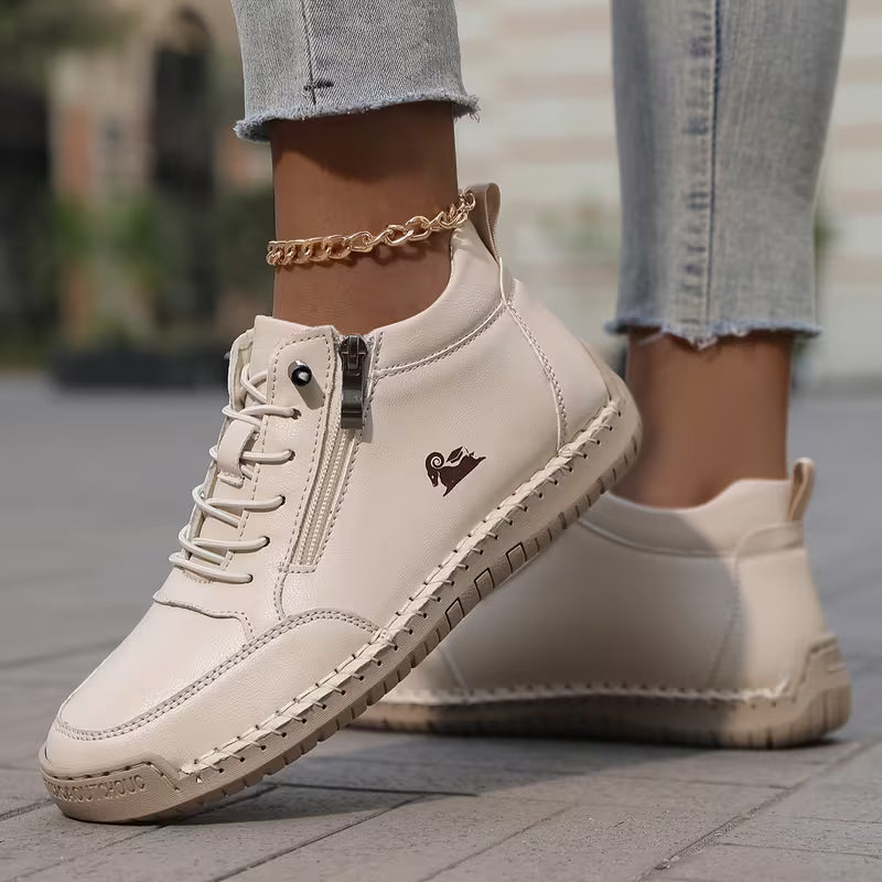 Women's Zip-Up Orthopedic Comfort Sneakers - Mila