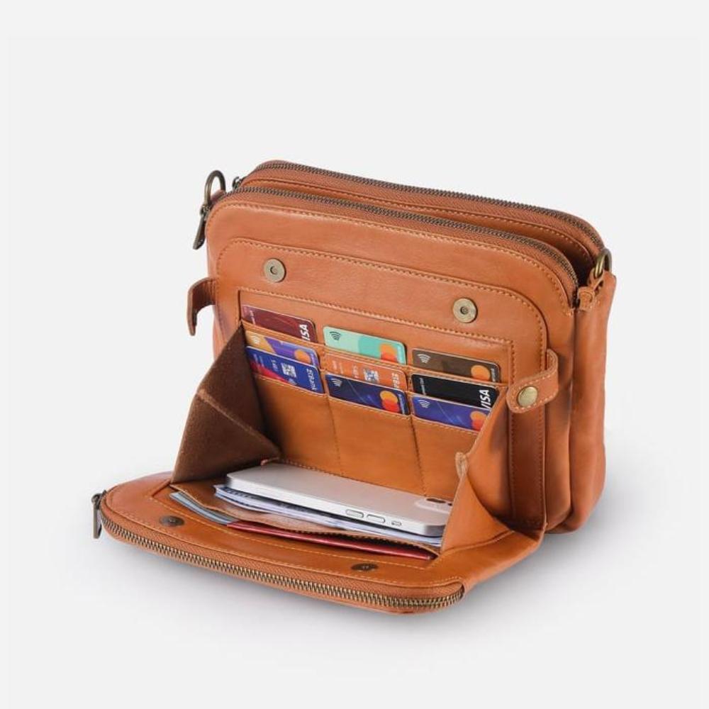 Women's Full-Grain Leather Handbag with Wallet | Annika