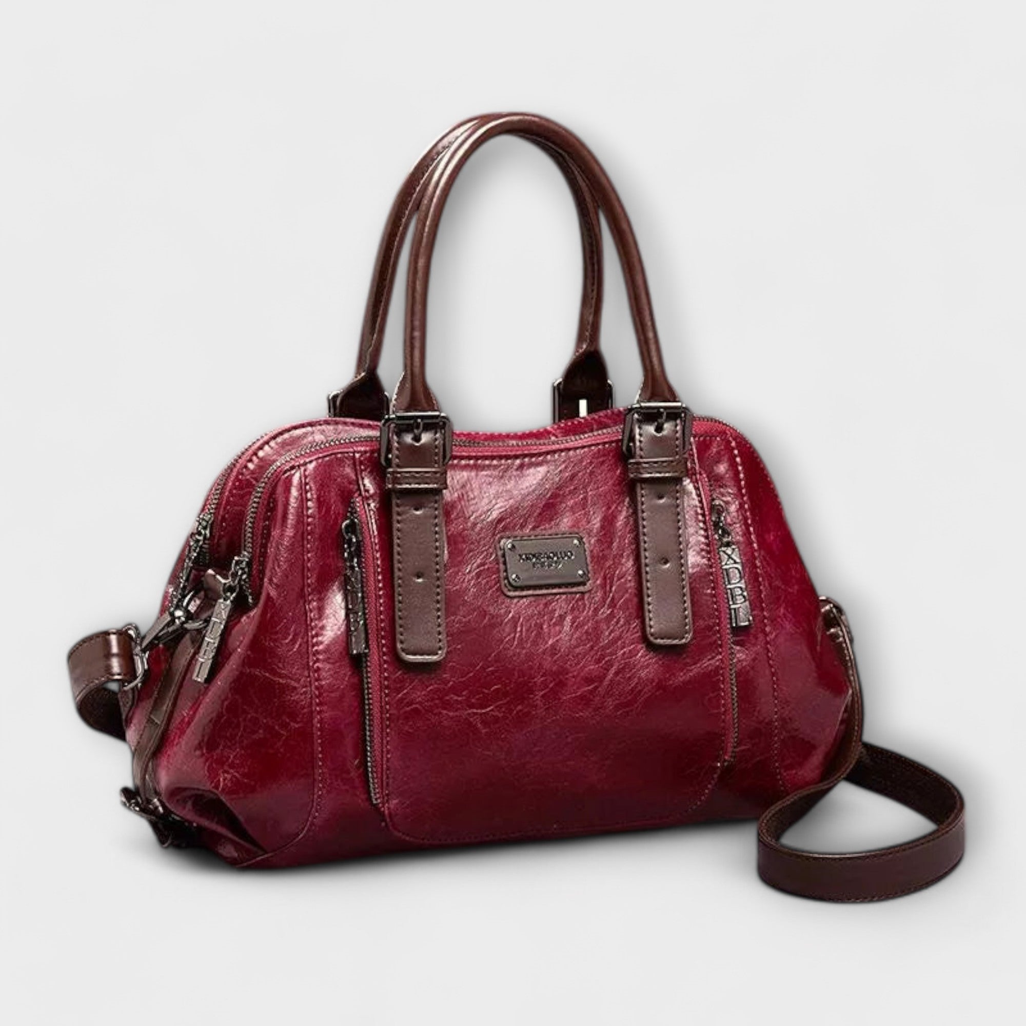 Vintage-Inspired Leather Shoulder Bag | Solara