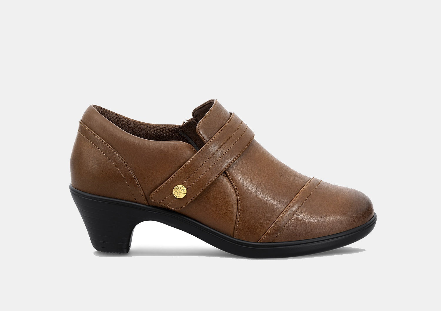 Women's Water-Repellent Leather Heels - Eva