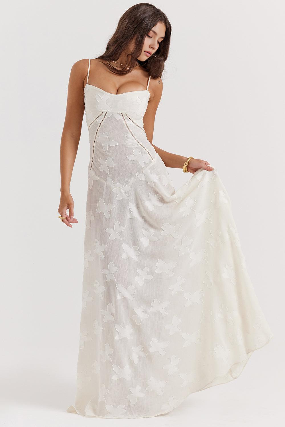 Women’s Velvet Floral Maxi Gown with Corset Bodice for Evening & Formal Wear