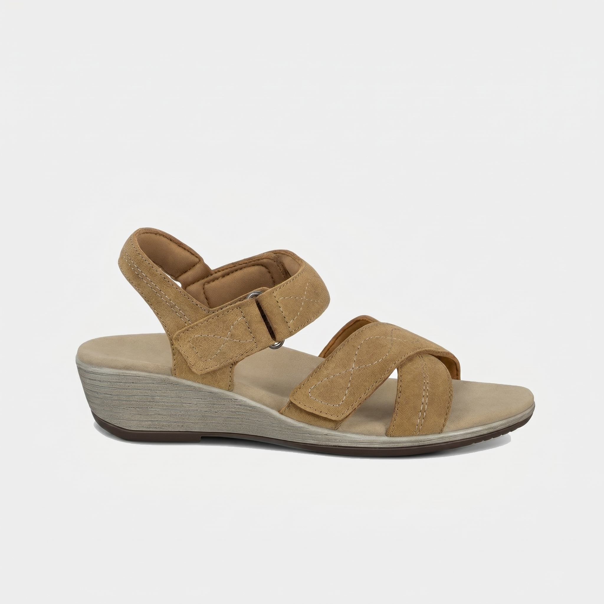 Women's Leather Wedge Sandals - Holly