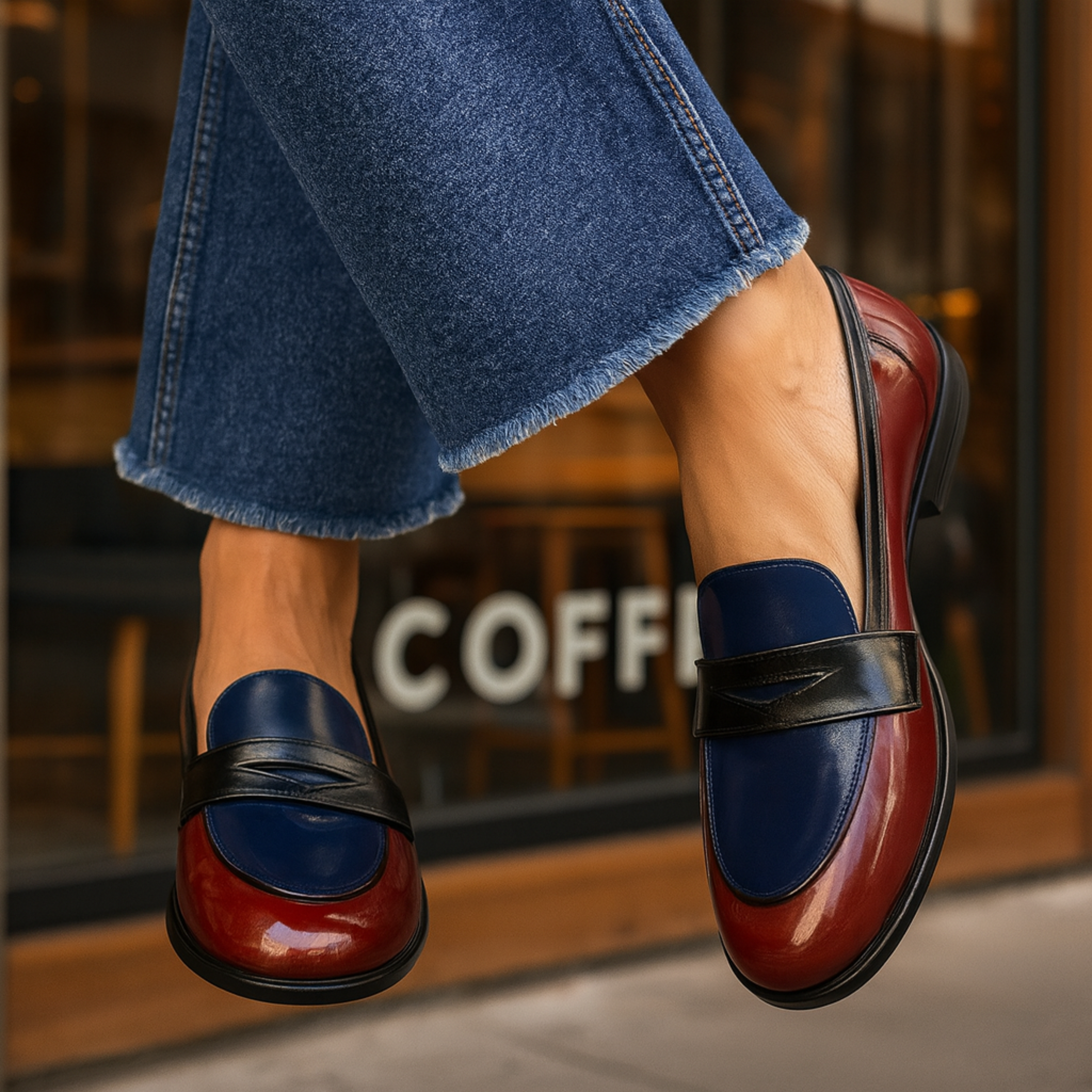 Women’s elegant slip-on loafers with cushioned insole and lightweight design.