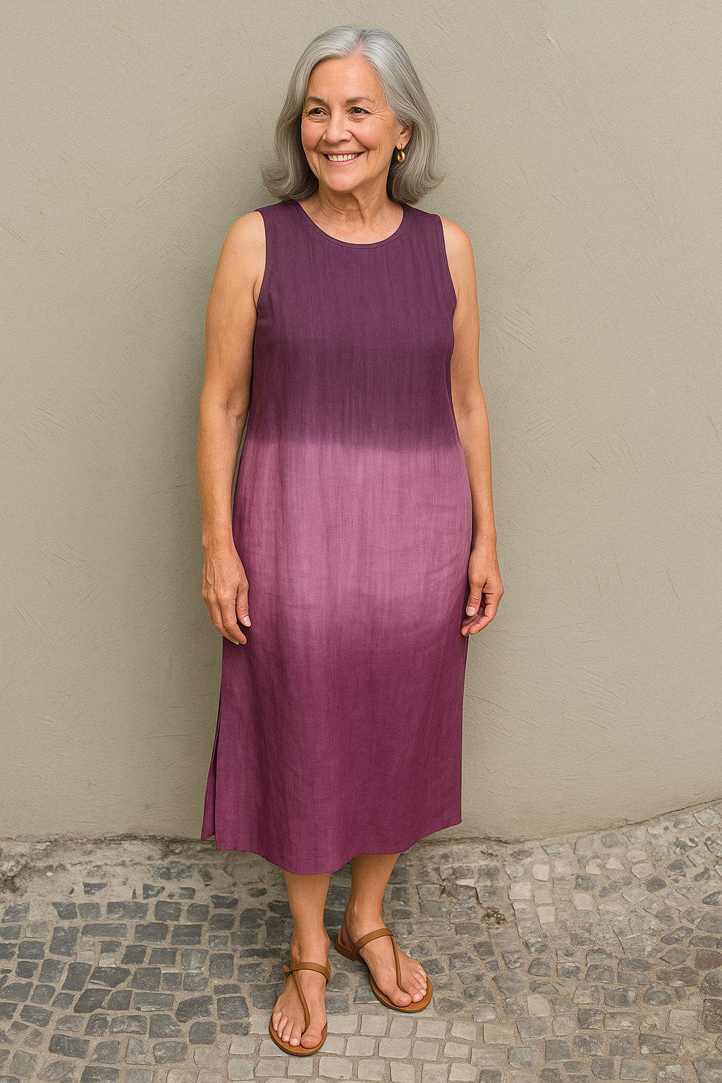 Women’s printed maxi dress with relaxed fit and flowing silhouette.