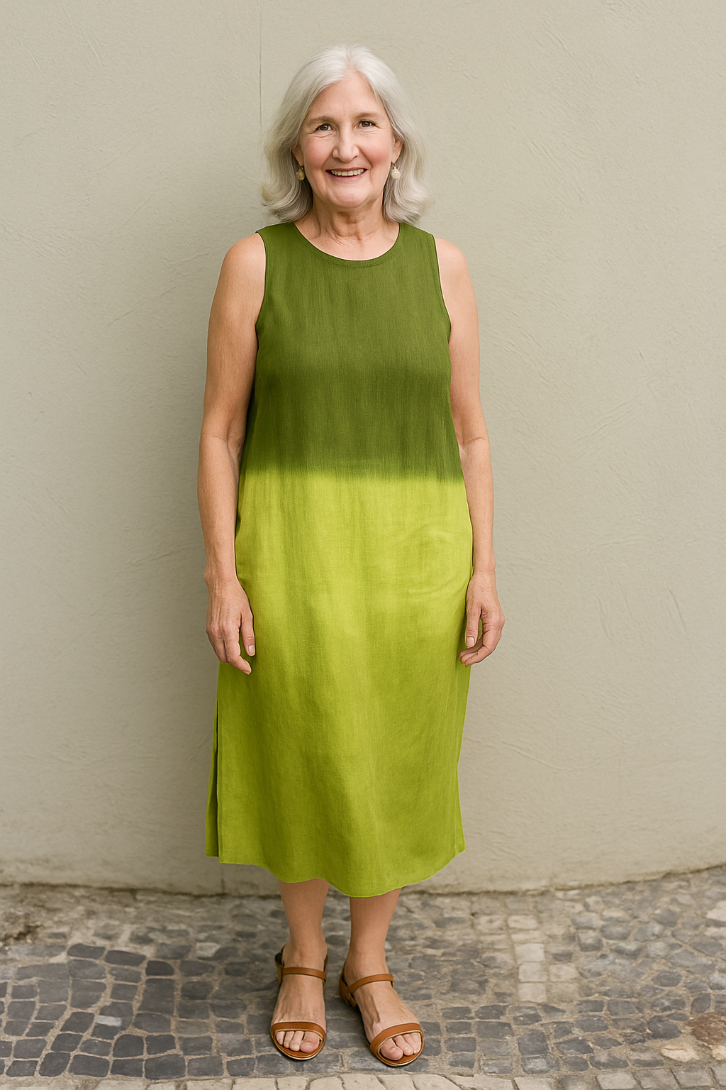Women’s printed maxi dress with relaxed fit and flowing silhouette.