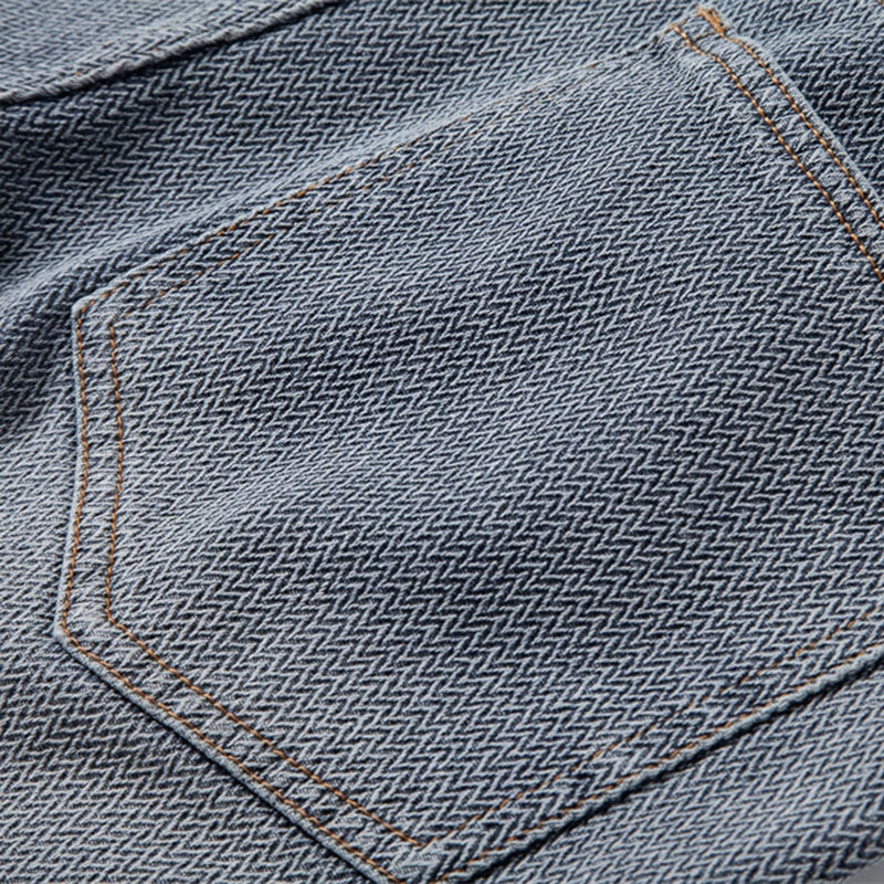 Menโs relaxed fit denim shorts with five pocket design washed finish and rolled cuff for casual summer wear