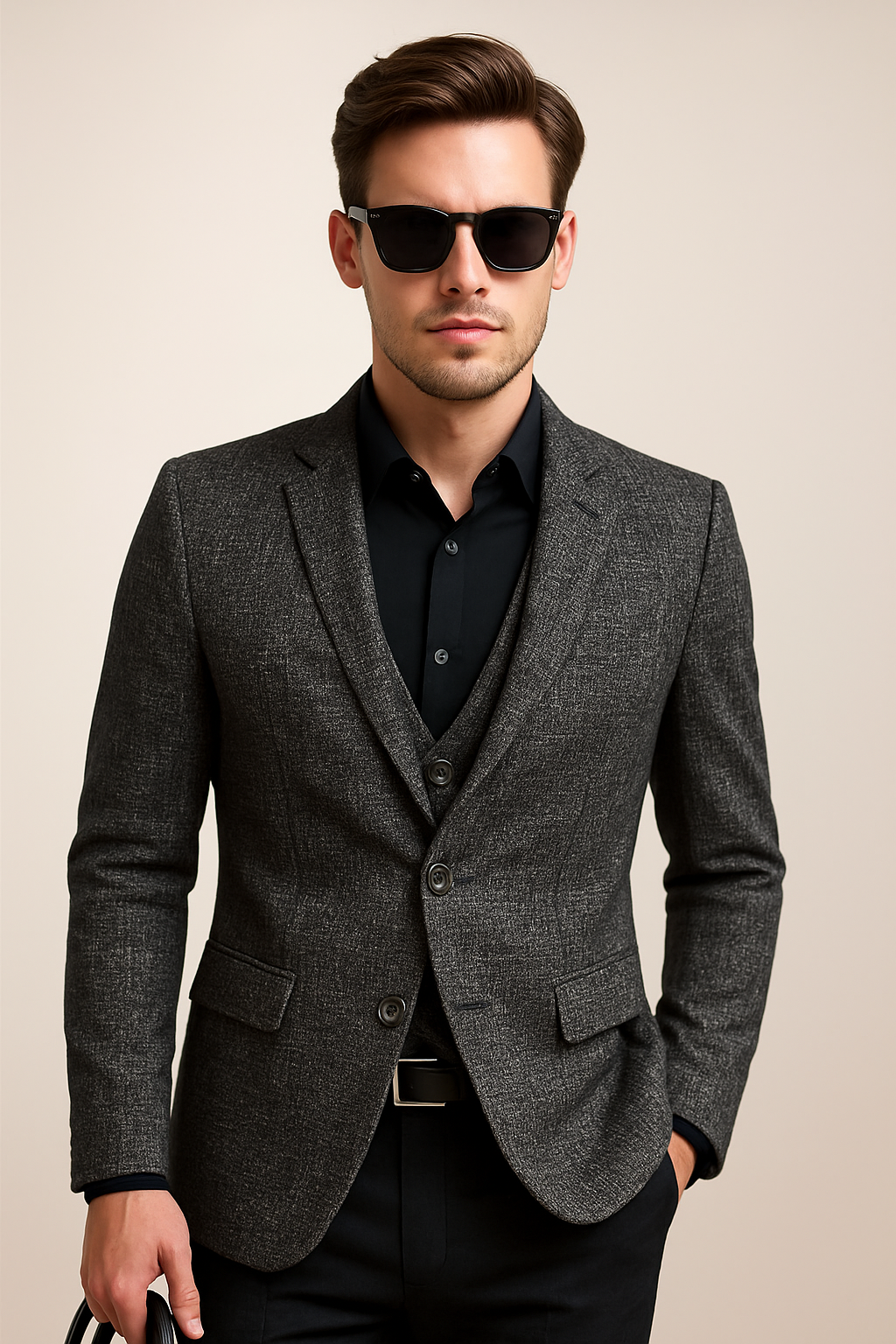 Men’s Slim-Fit Casual No-Iron Jacket