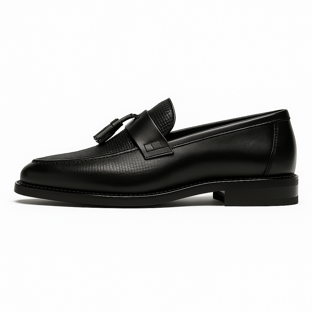 Men’s Woven Tassel Slip-On Loafers for Formal and Smart Casual