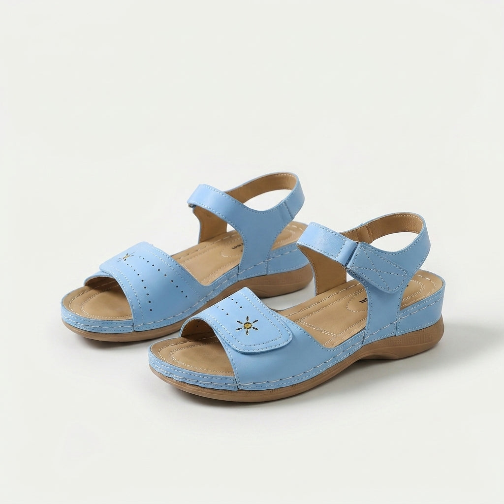 Women's Adjustable Velcro Strap Summer Sandals - Liana