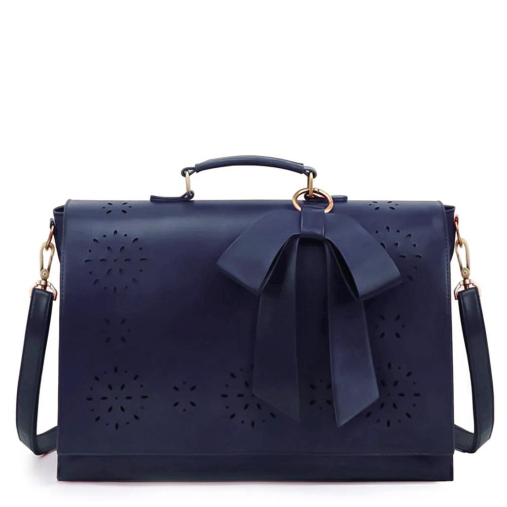 Women's Bow Satchel Handbag with Floral Detail | Bernadette