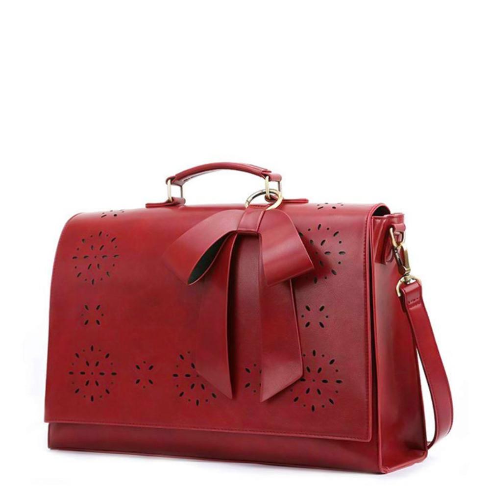 Women's Bow Satchel Handbag with Floral Detail | Bernadette