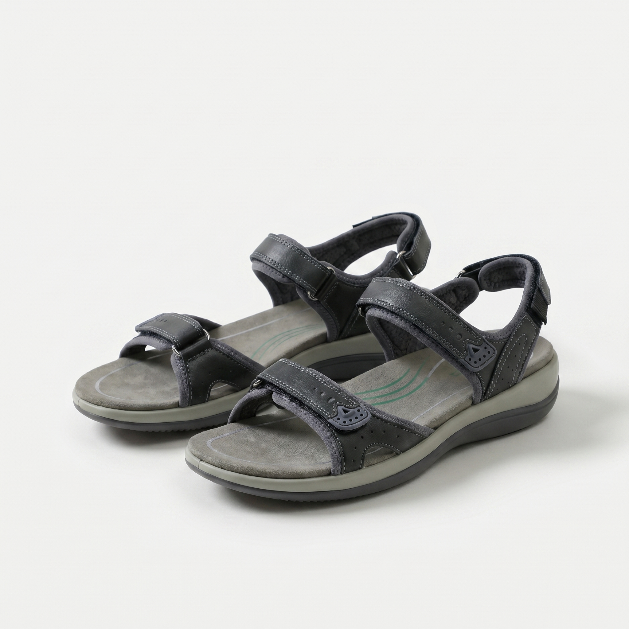 Women's Adjustable Leather Comfort Sandals - Sophie