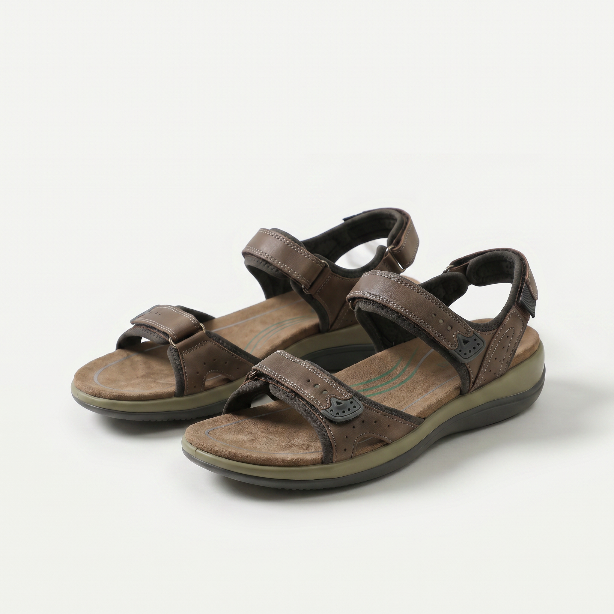 Women's Adjustable Leather Comfort Sandals - Sophie