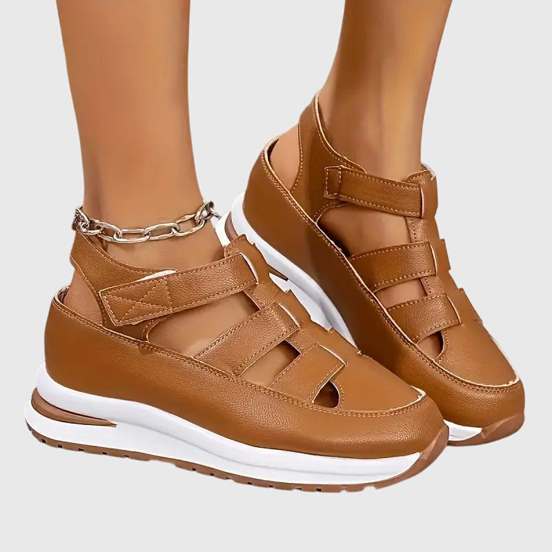 Women’s adjustable sandals with arch support and non-slip sole
