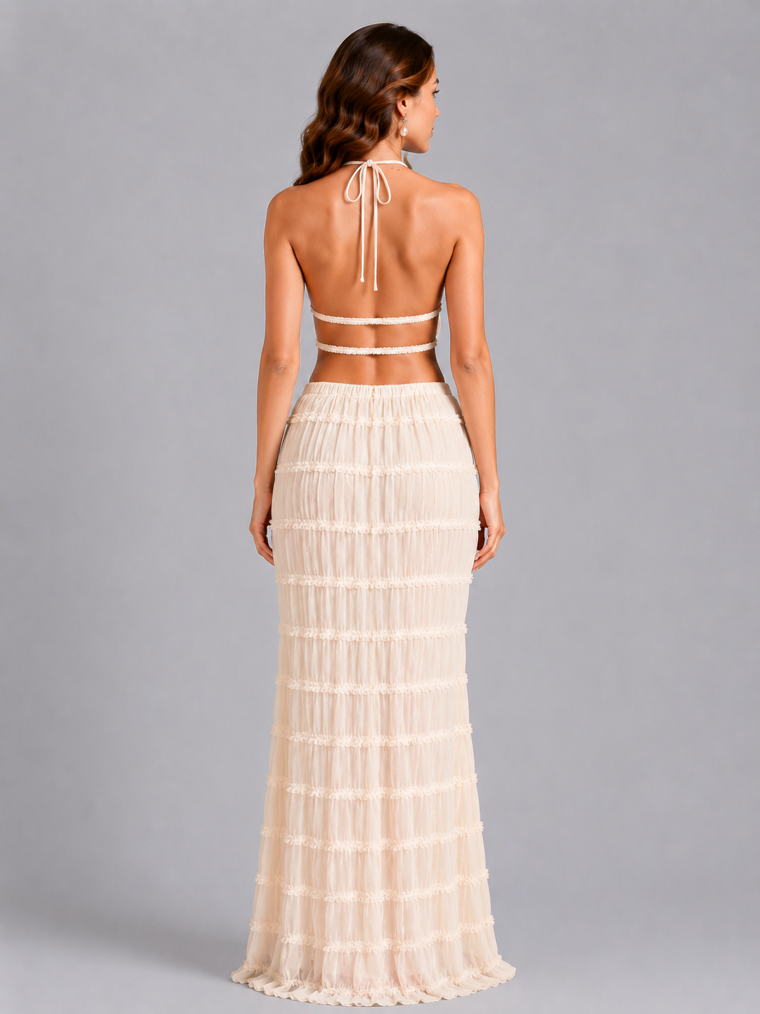 Women’s Bohemian Ruffle Two-Piece Set for Summer Holidays