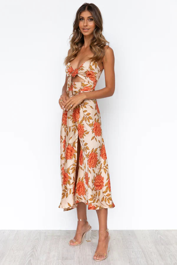 Women’s cocktail dress with figure-flattering fit for parties and events