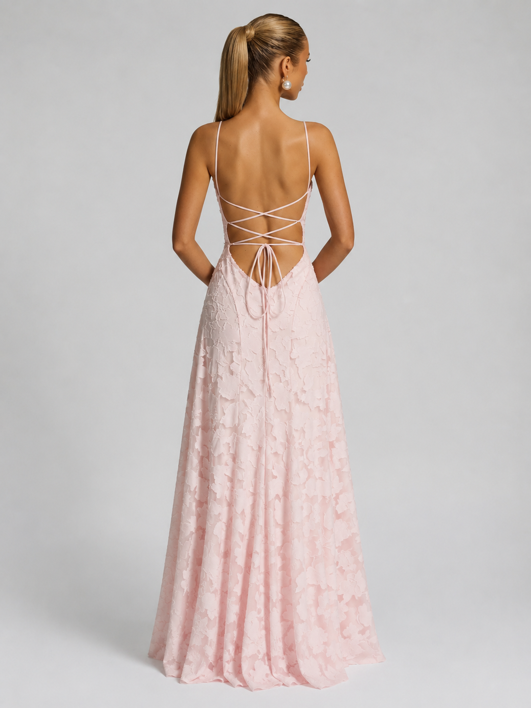 Women’s Floral Maxi Occasion Dress - Sculpted Silhouette