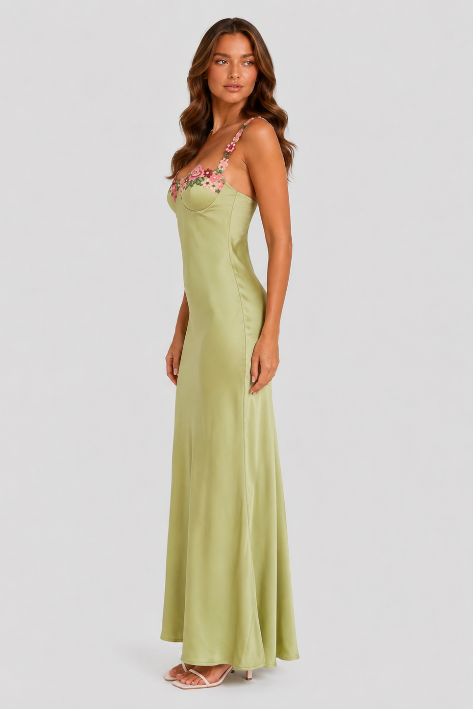 Women’s Floral Strap Maxi Dress for Summer Events & Special Occasions