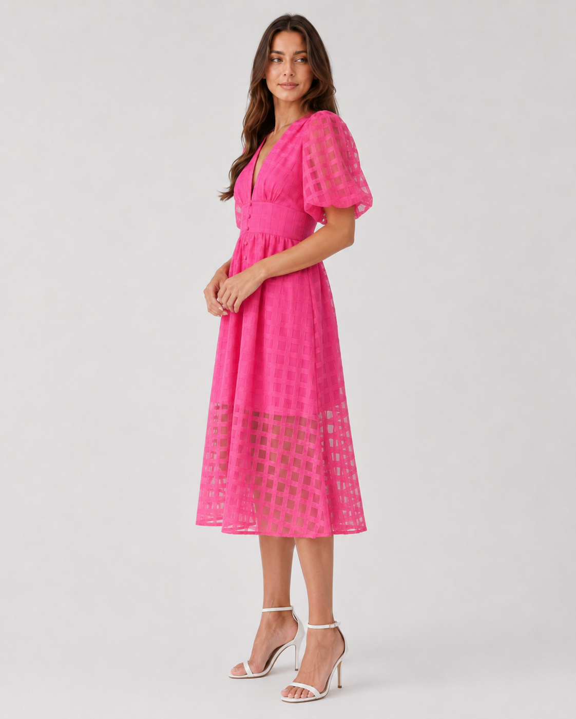 Womenโs Flowy Casual Midi Dress with a soft, relaxed silhouette and premium polyester blend fabric. Perfect for everyday wear, holidays, dinners, and special occasions.