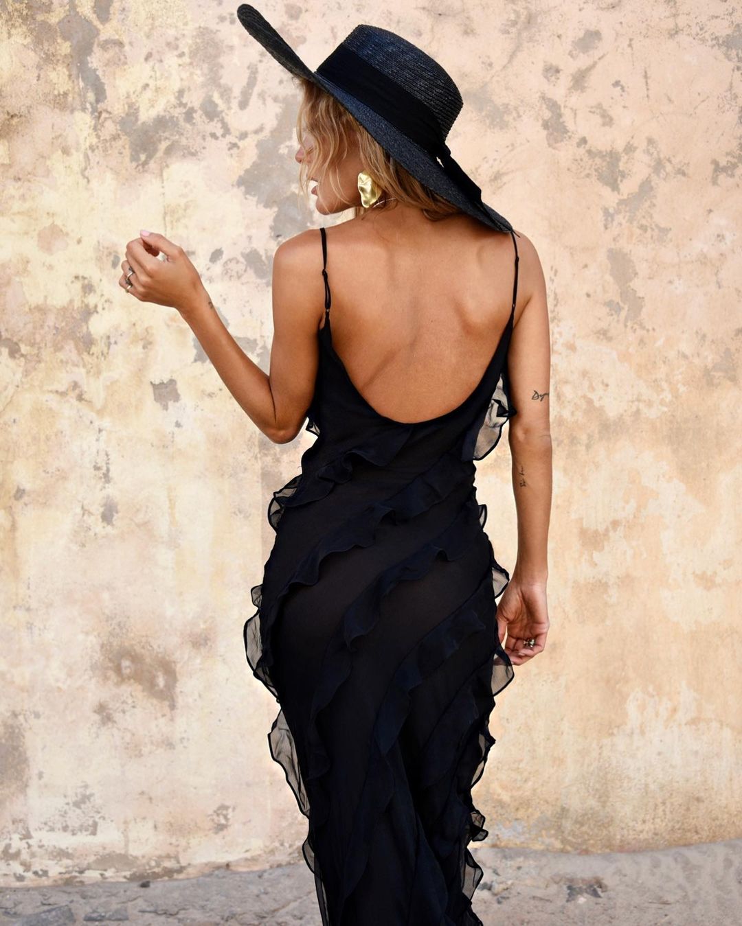 Women’s ruffle midi dress lightweight summer dress for events and casual wear