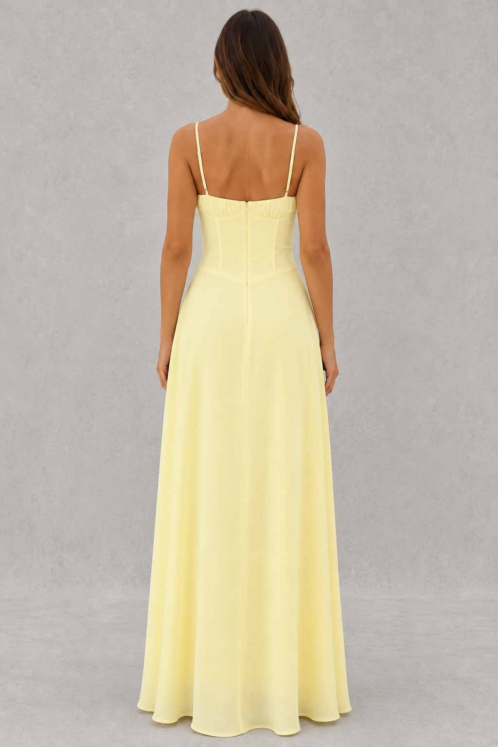Women’s sleeveless maxi dress with adjustable lace-up front detail, fitted bodice, and flowing floor-length skirt, ideal for summer holidays, garden parties, beach events, and occasion wear.