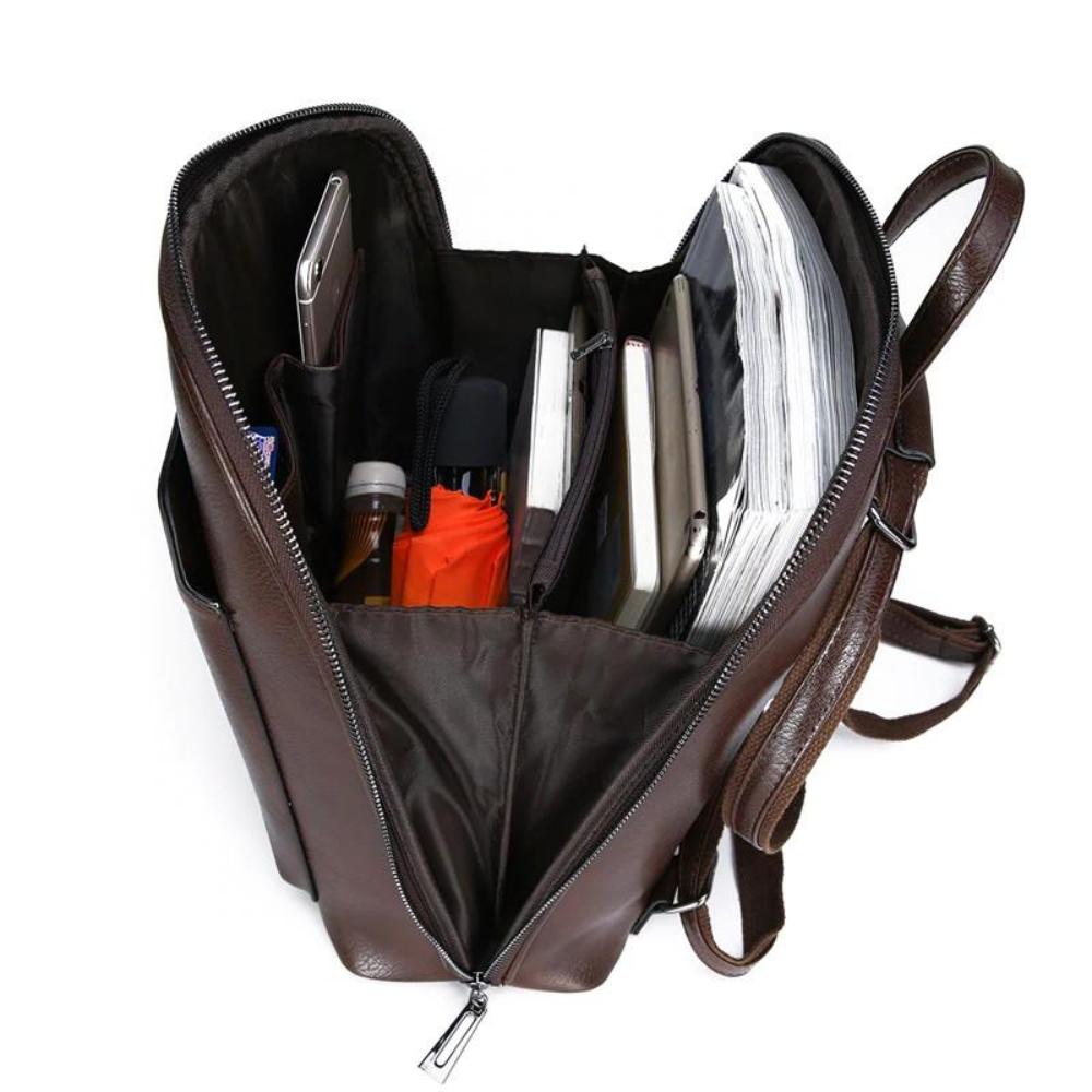 Women's Double Zipper Backpack | Saskia