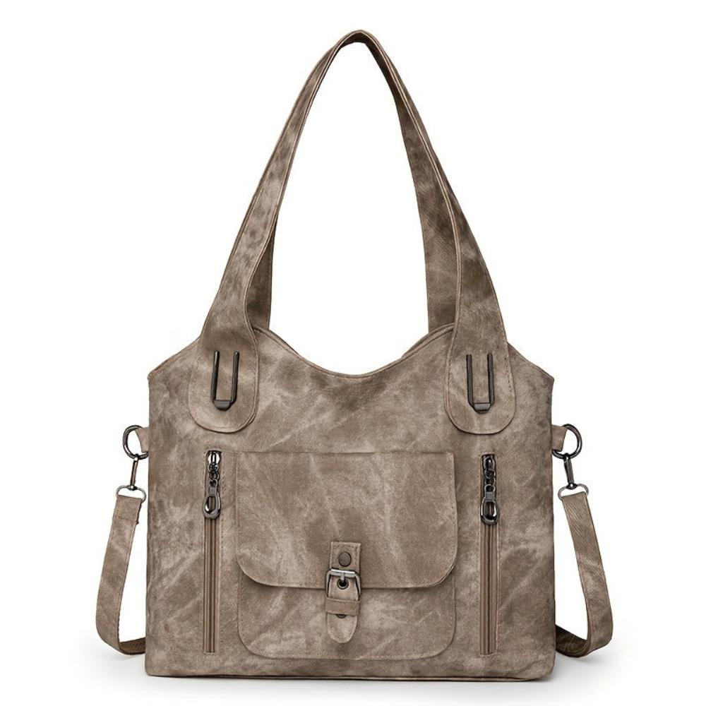 Women's Vegan Leather Shoulder Bag – Retro Style | Franka