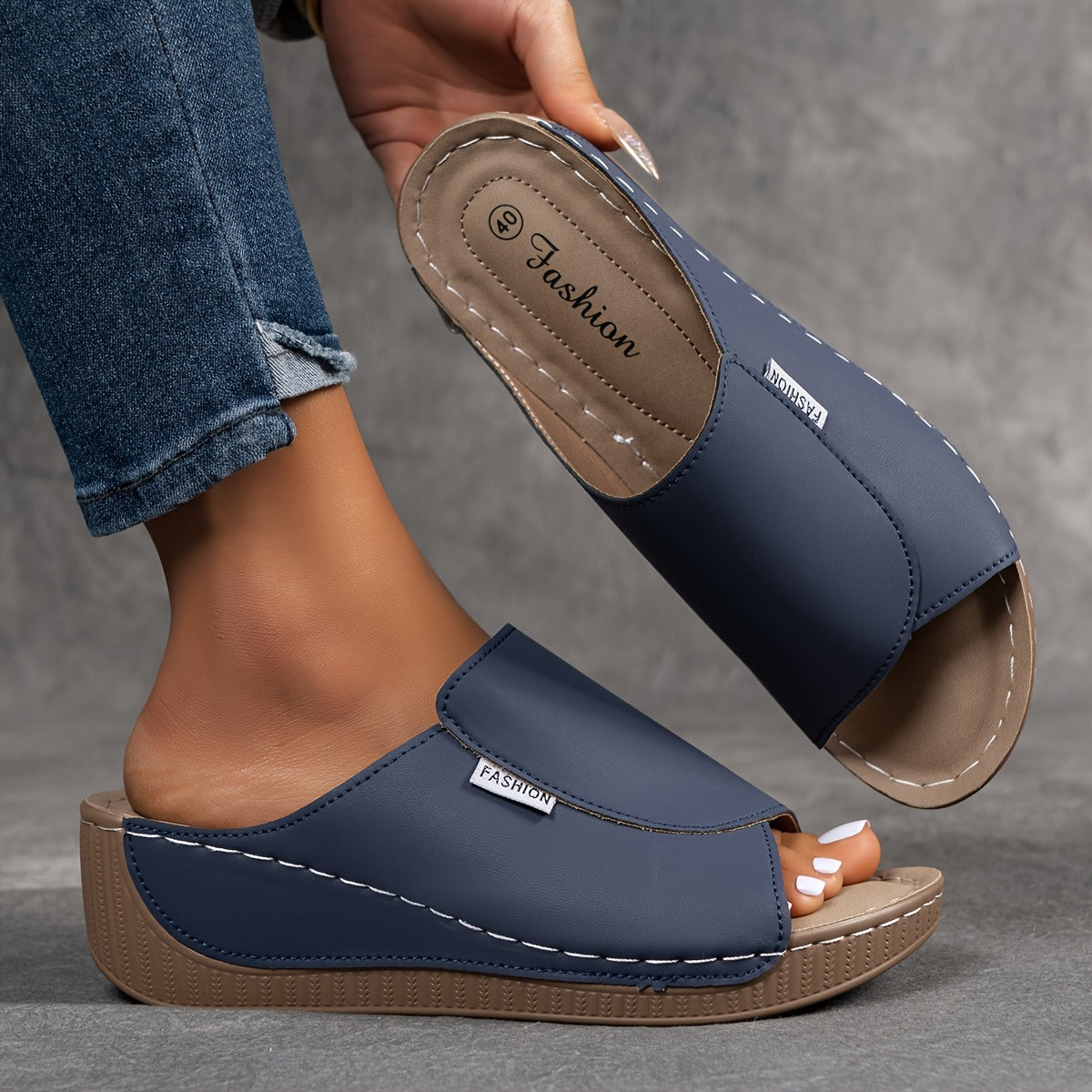 Women's Arch-Support Comfort Slide Sandals - Indy