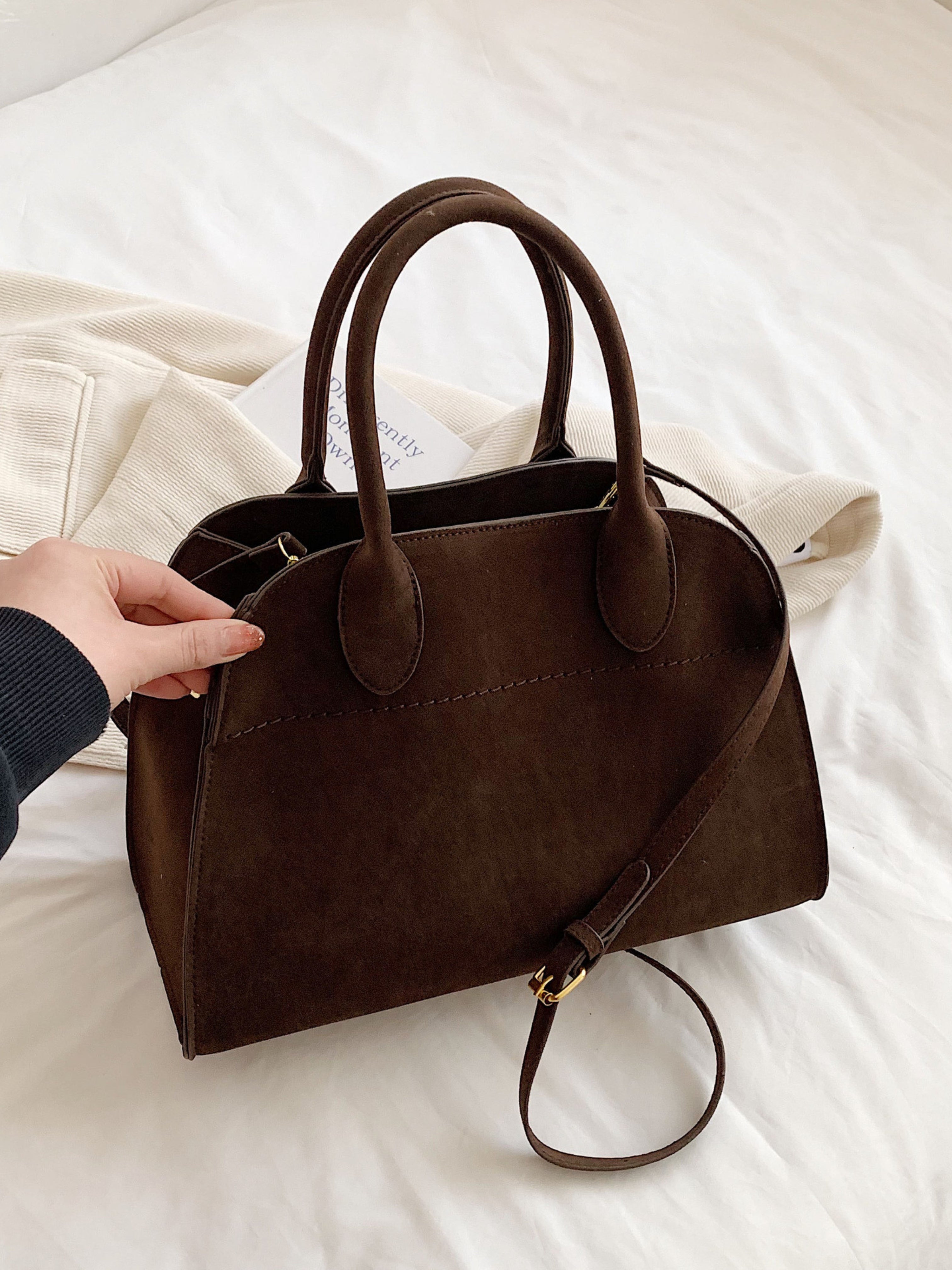 Suede Handbag | Beatrix