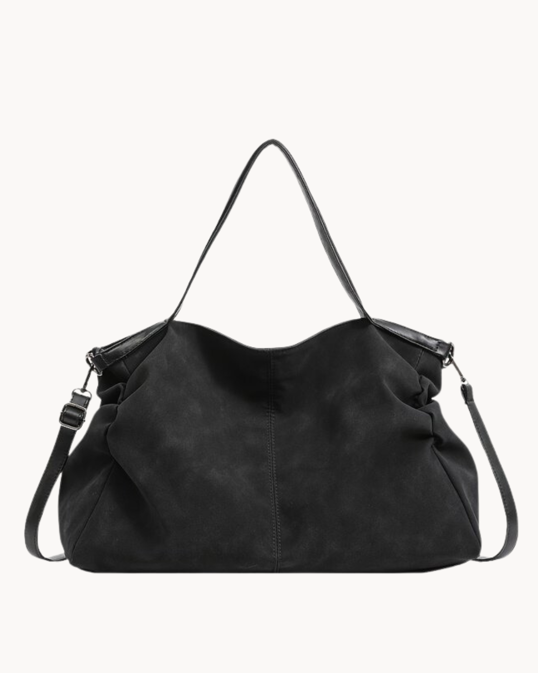 Suede Shoulder Bag, Slouchy Design | Lyra