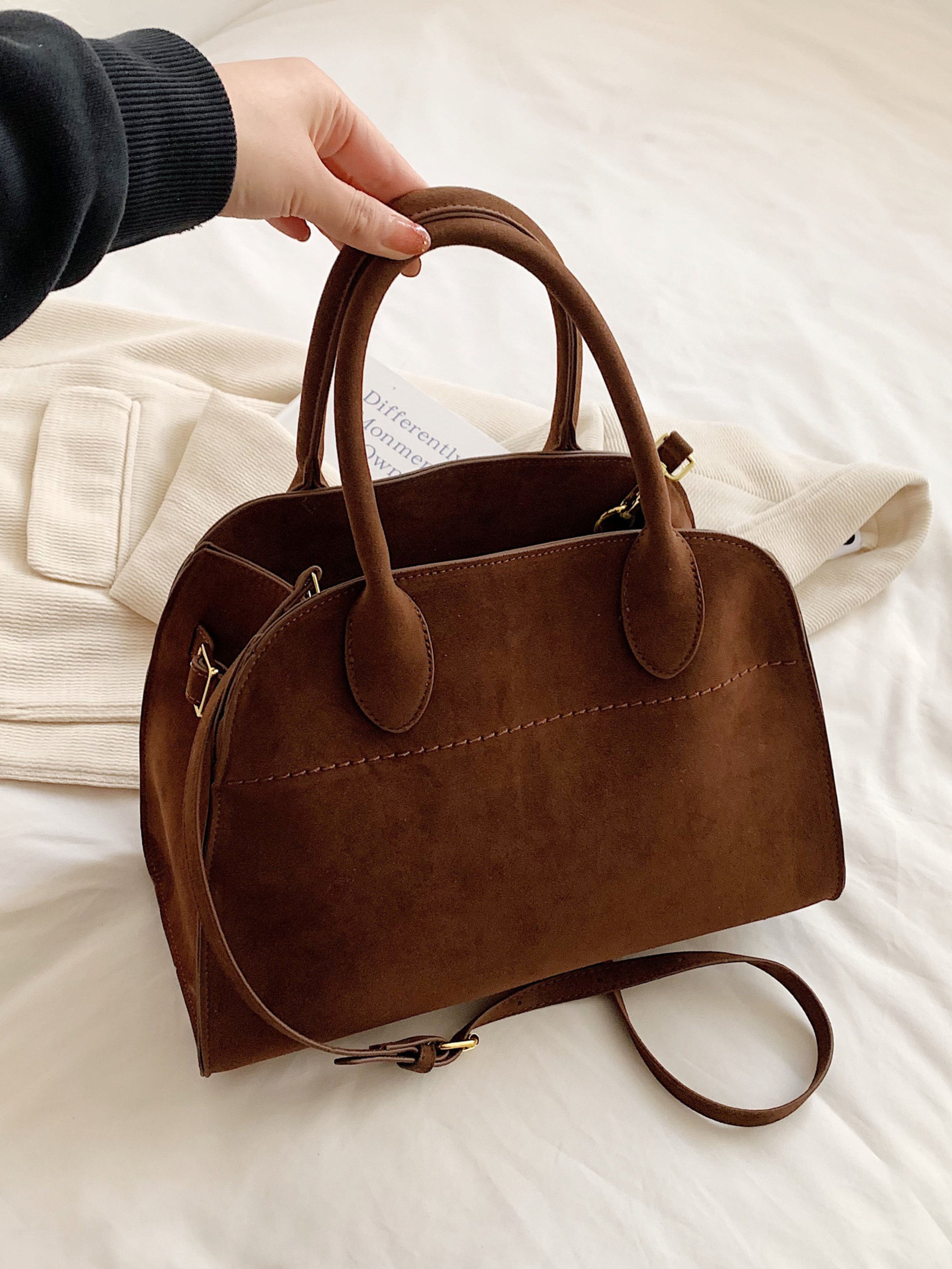 Suede Handbag | Beatrix