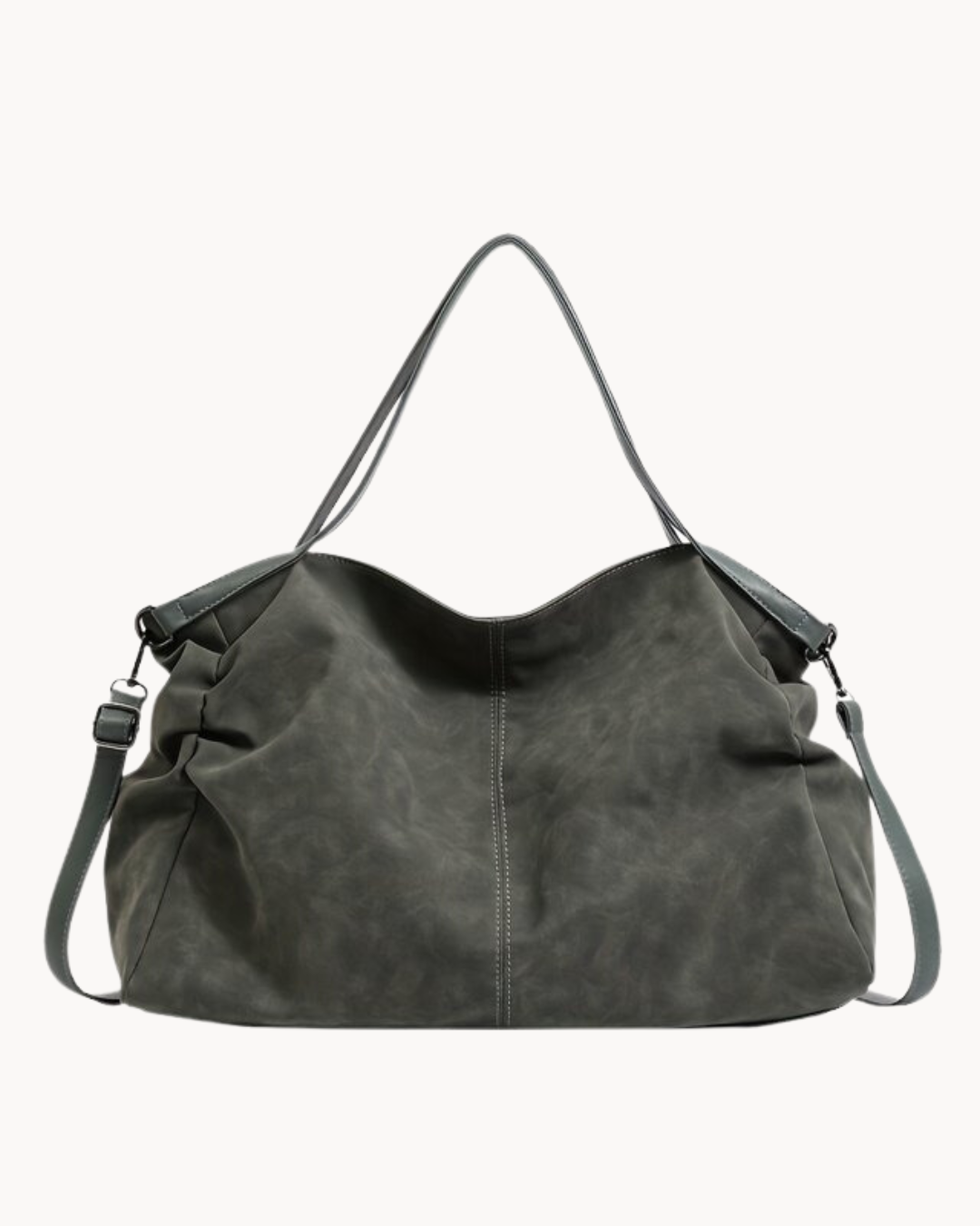 Suede Shoulder Bag, Slouchy Design | Lyra
