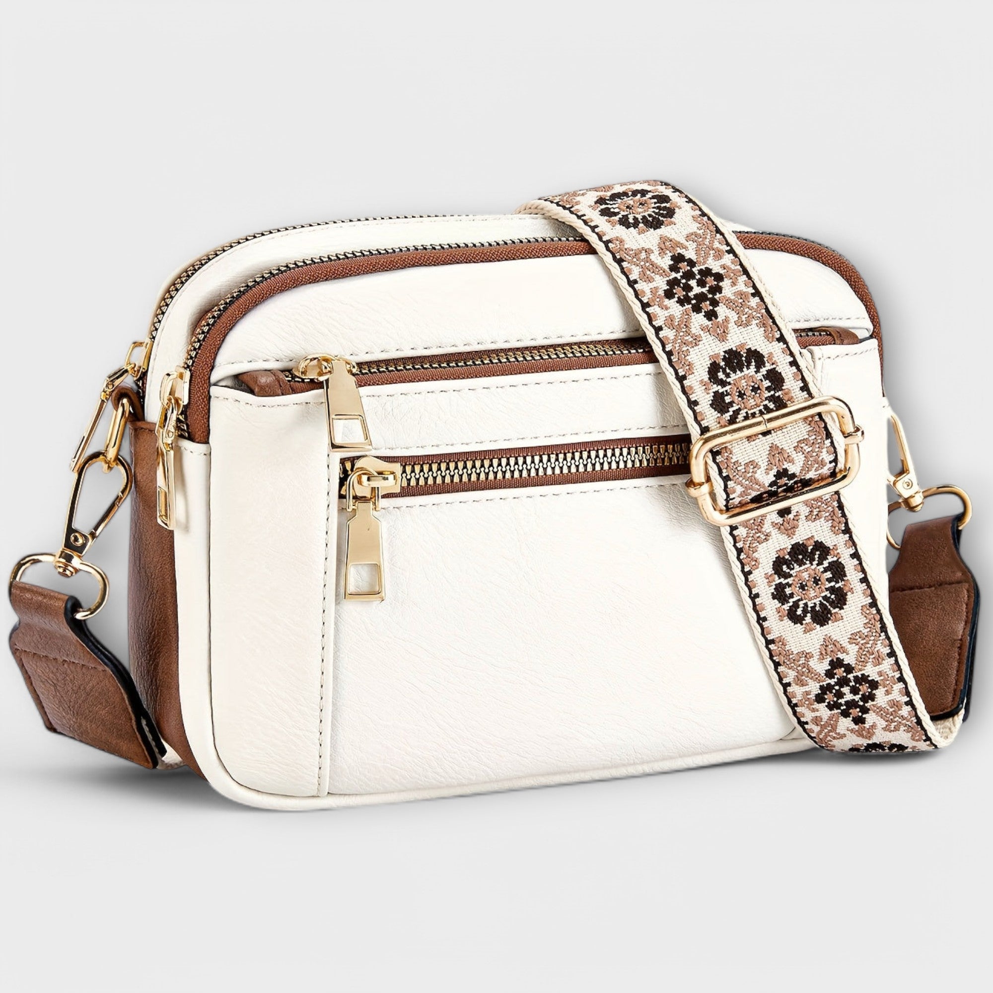 Women's Vegan Leather Crossbody Bag – Boho Strap | Dorianyx